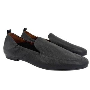 Vionic Amora Faux Fur Lining Leather Slip-on Loafer Flat Shoes in Black Size 11